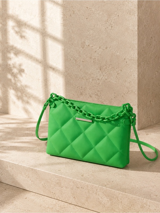 petite jolie Handbags - 💚 PETITE JOLIE💚 Green Quilted Shoulder BAC